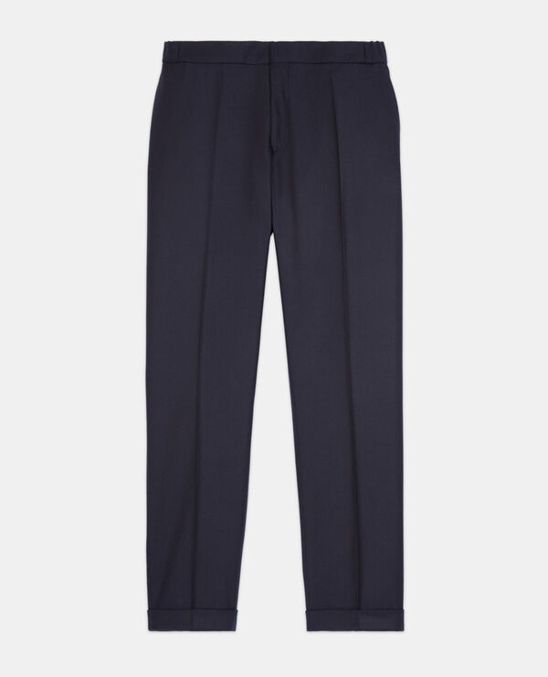 navy blue wool suit pants