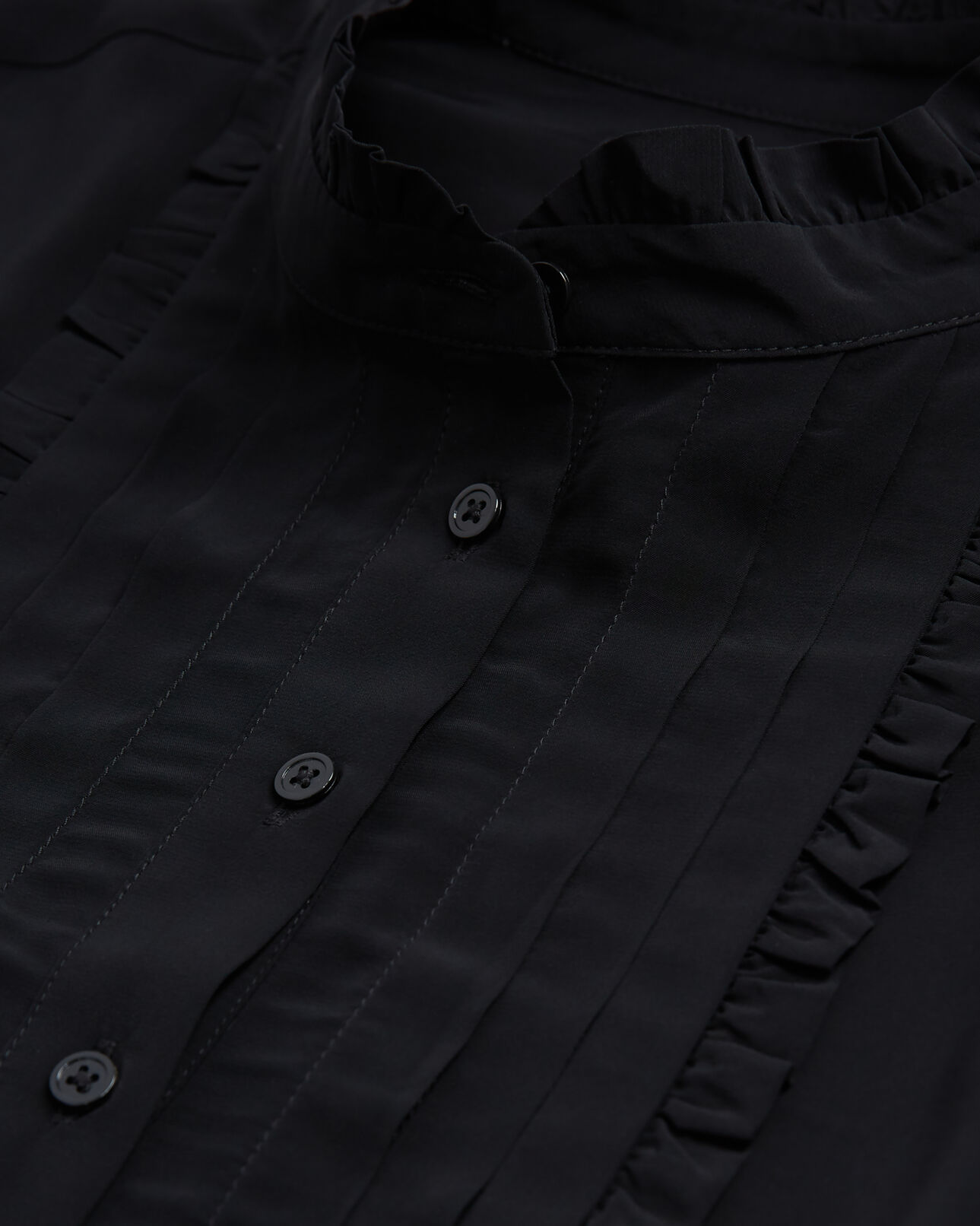 The Kooples FEMME BLACK robe courte décolletée noire