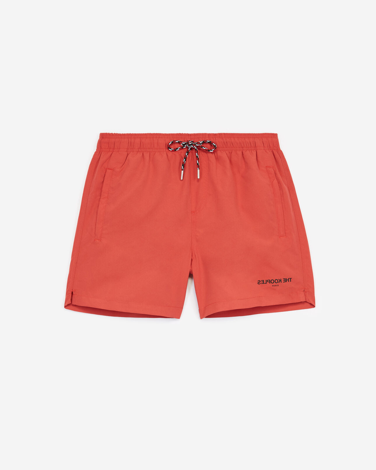 The Kooples HOMME RED maillot de bain corail logo the kooples