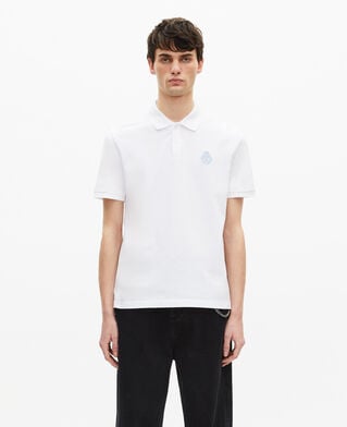 The Kooples HOMME WHITE polo en piqué col classique blanc