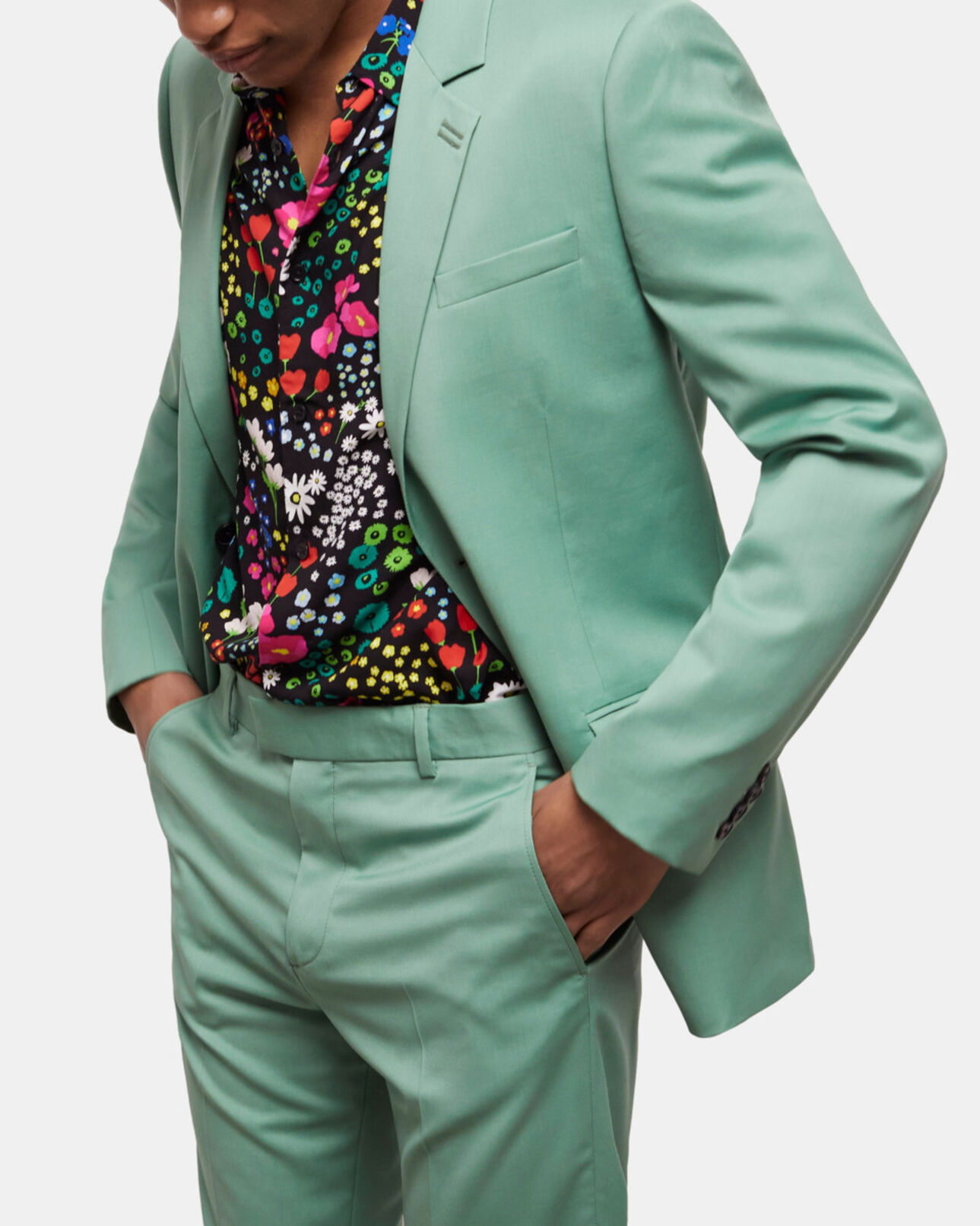 The Kooples MEN GREEN green wool suit jacket