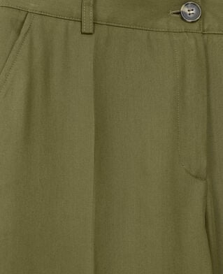 The Kooples WOMEN KAKI khaki tencel military-style pants