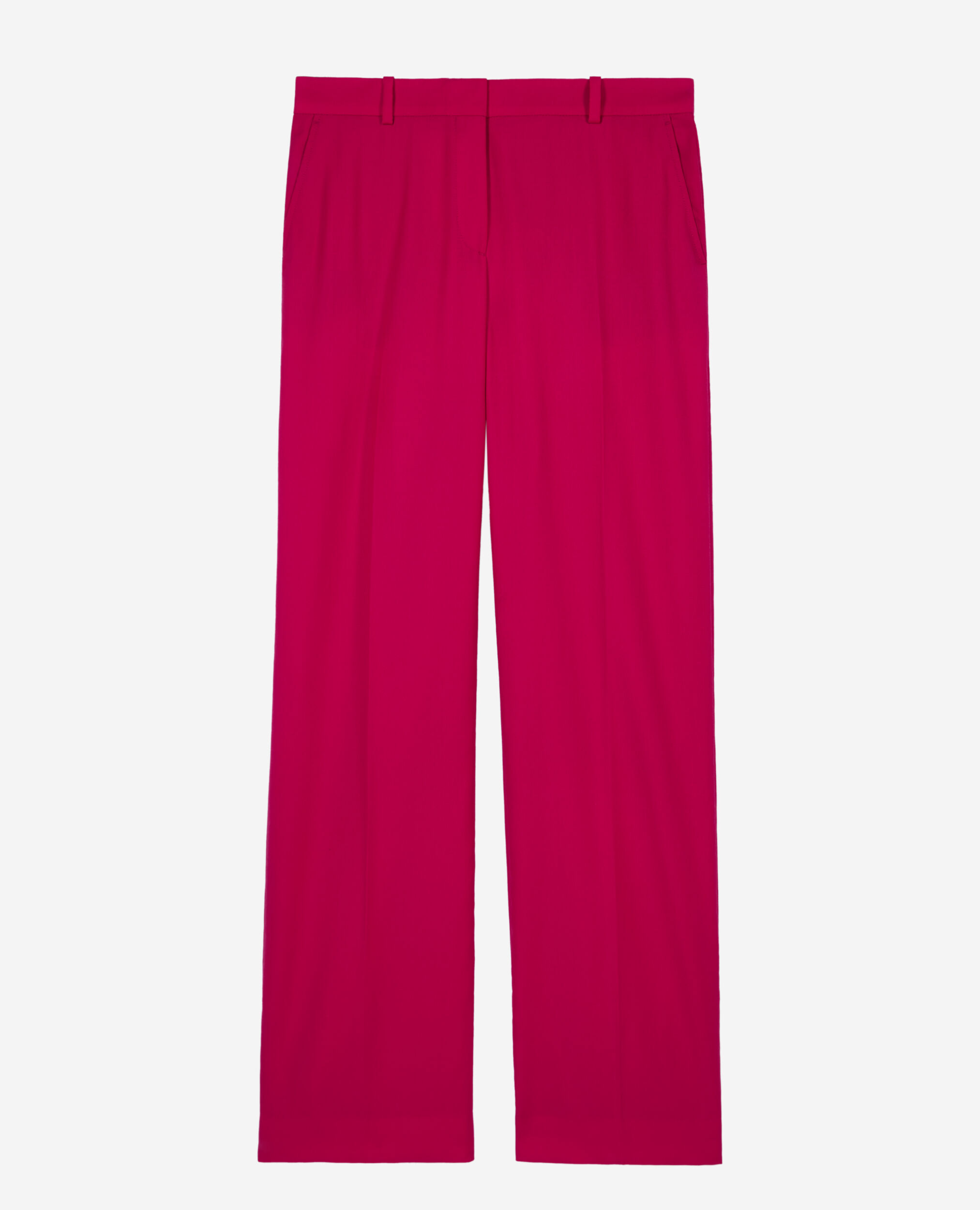 Red wool suit trousers, CHERRY, hi-res image number null