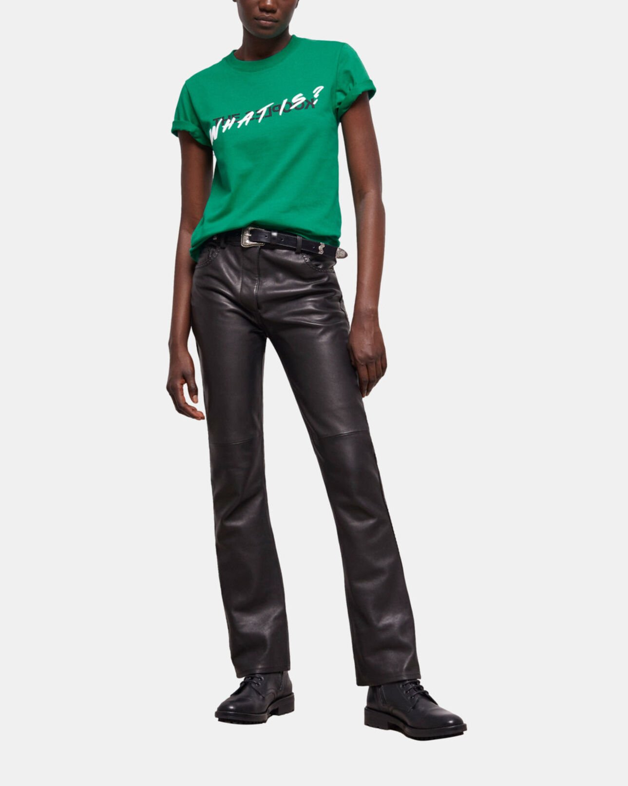 The Kooples FEMME GREEN t-shirt femme what is vert