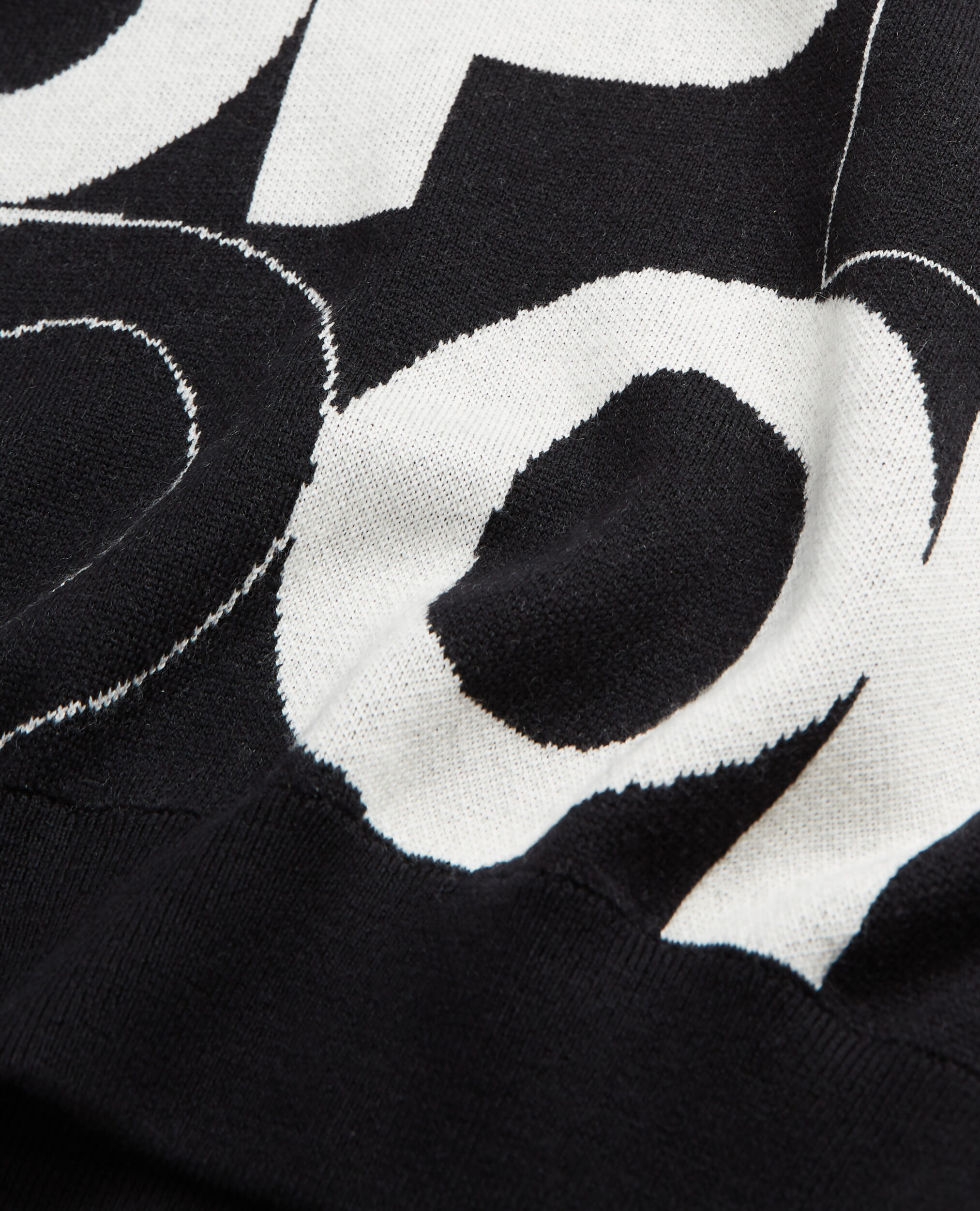 Pullover aus Merinowolle mit The Kooples Logo, BLACK WHITE, hi-res image number null