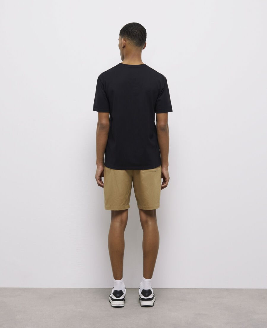 black t-shirt with embroidery