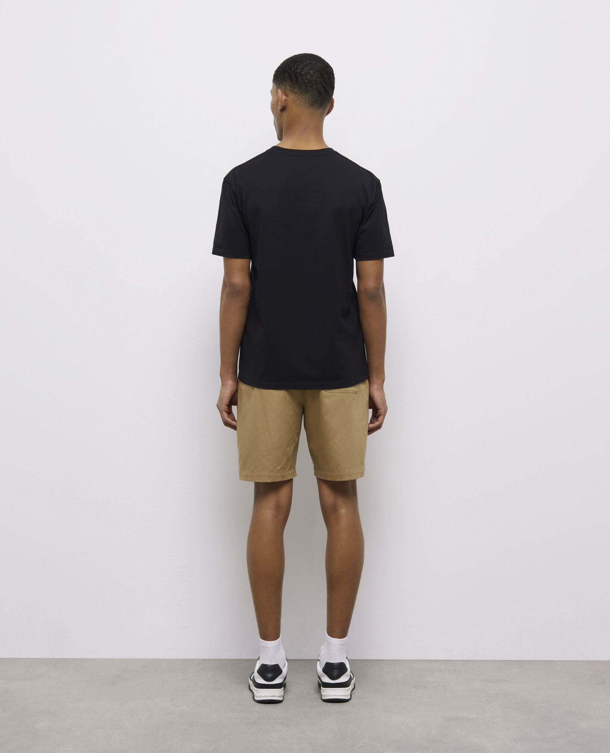 Black T-shirt with embroidery, BLACK, hi-res image number null