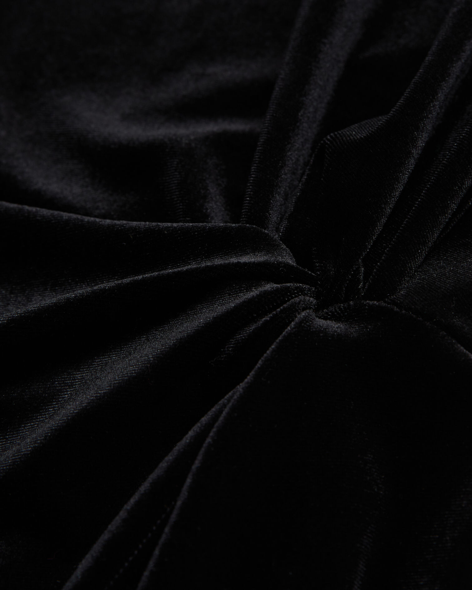 Short black velvet dress, BLACK, hi-res image number null