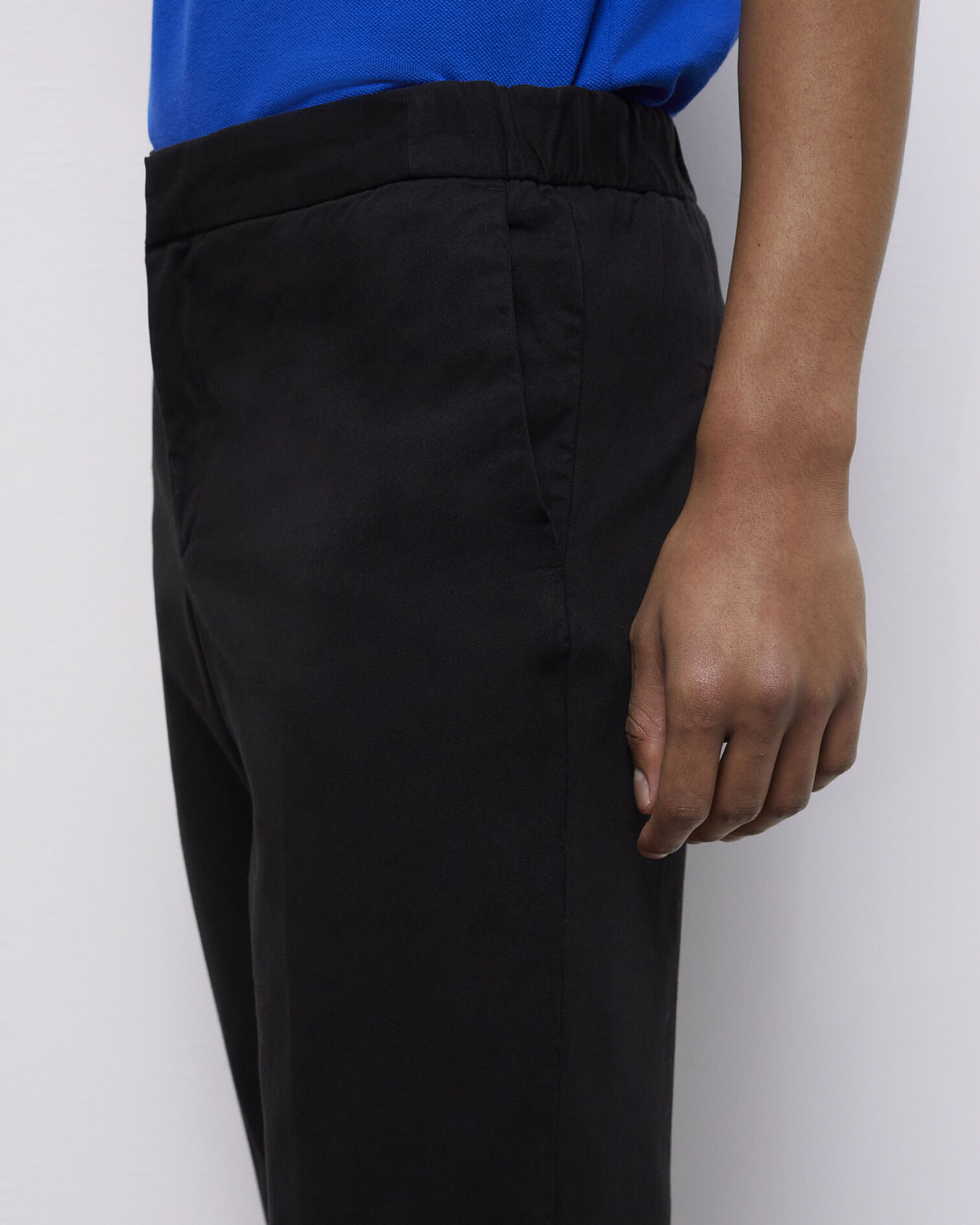 Pantalon droit noir, BLACK, hi-res image number null