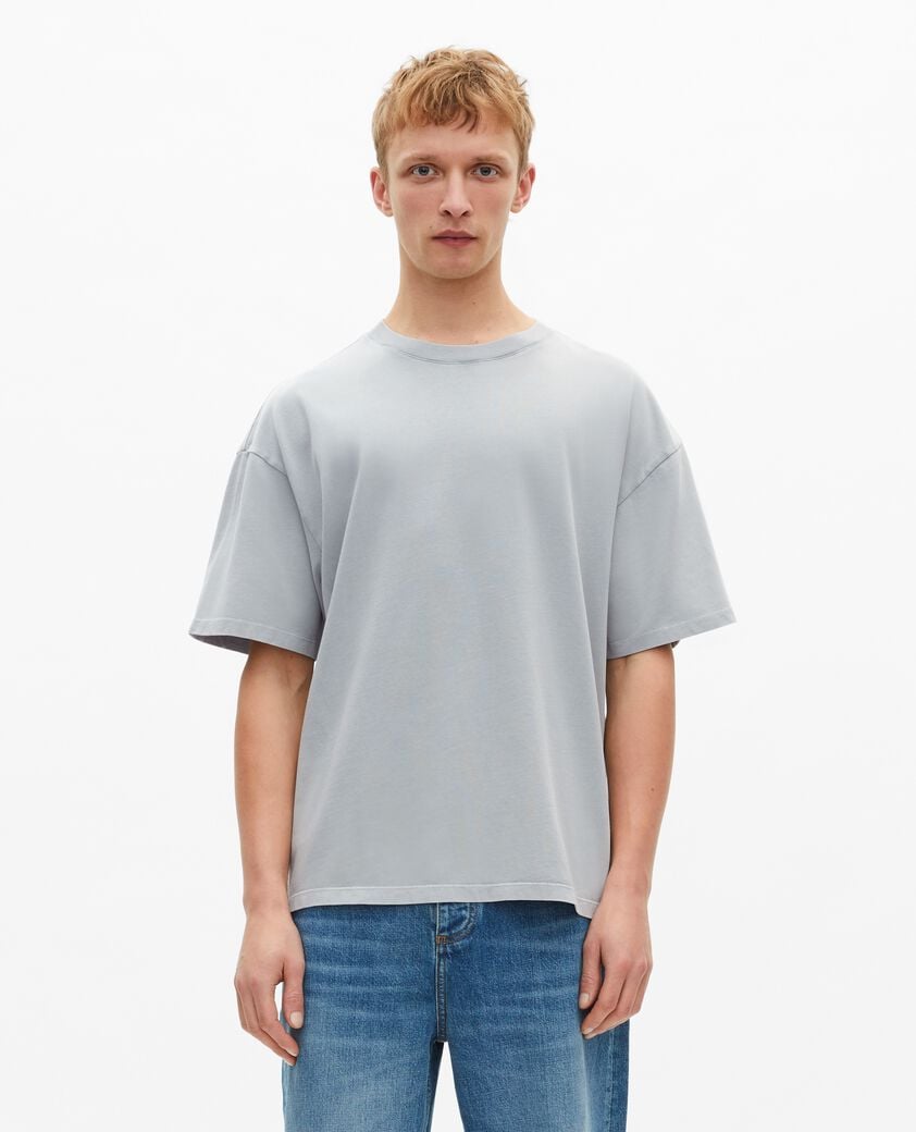 The Kooples H BLUE GREY t-shirt with blue screen print