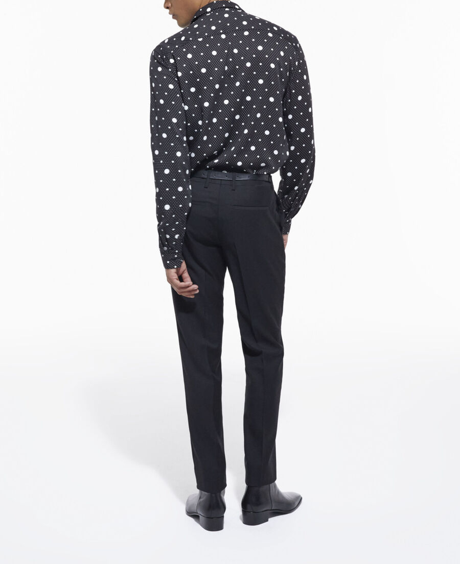 The Kooples HOMME BLACK-ECRU chemise col classique imprimée