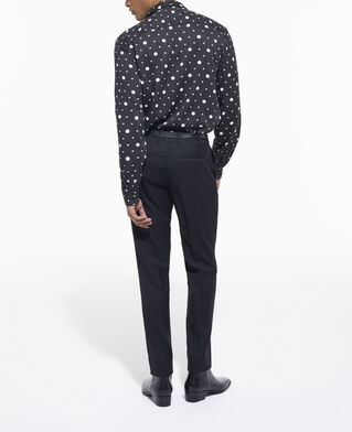 The Kooples HOMME BLACK-ECRU chemise col classique imprimée