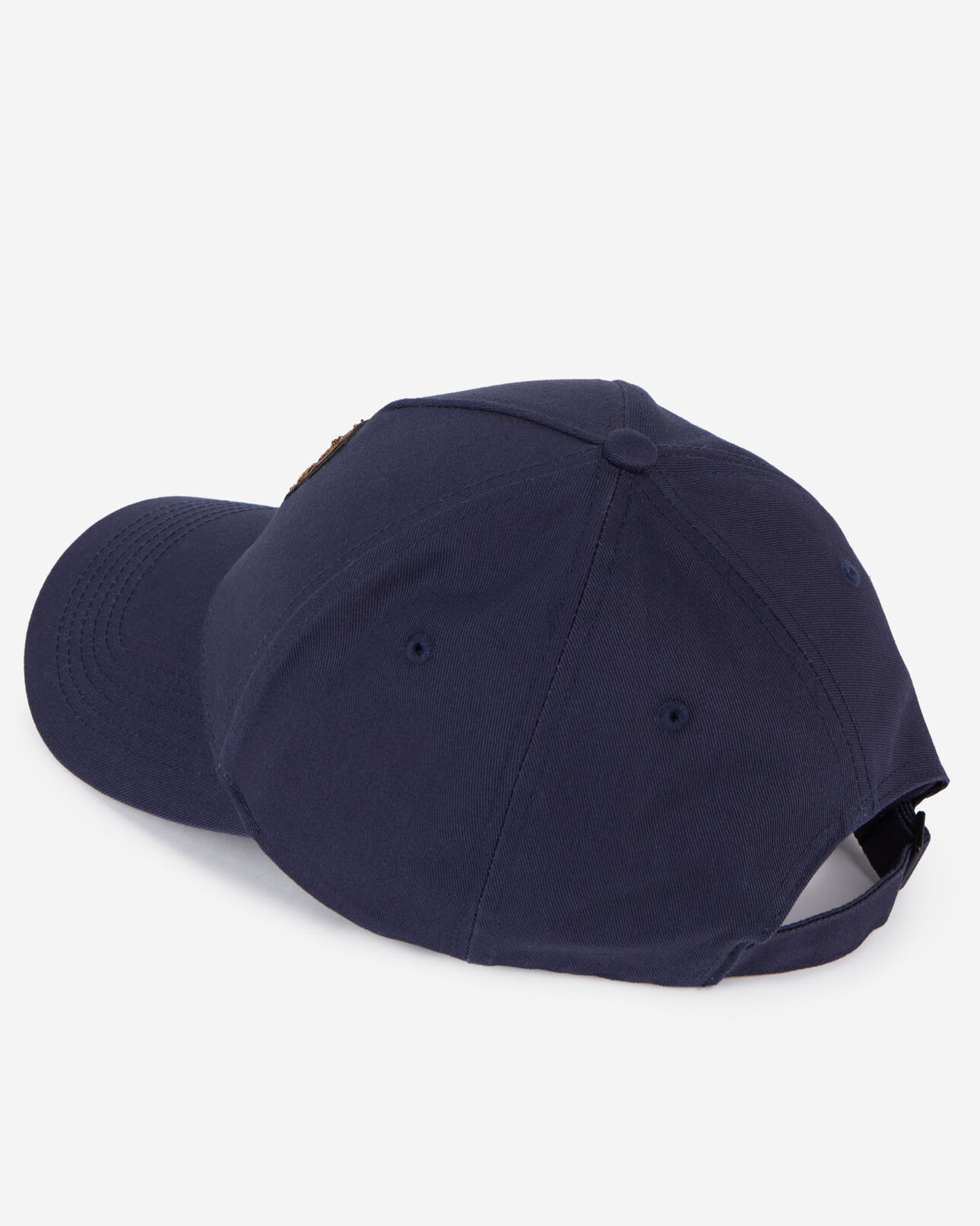 The Kooples MIXED NAVY navy blue cap with blazon patch
