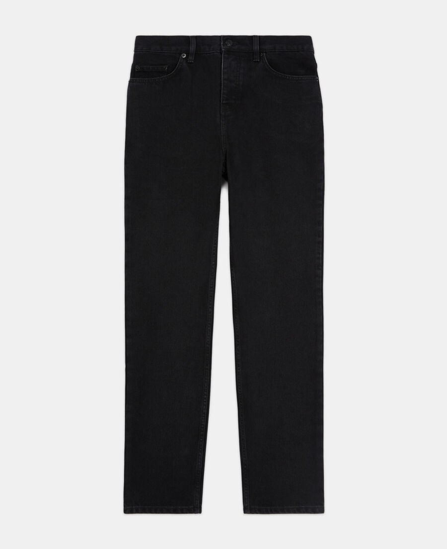 The Kooples HOMME BLACK WASHED jean droit noir