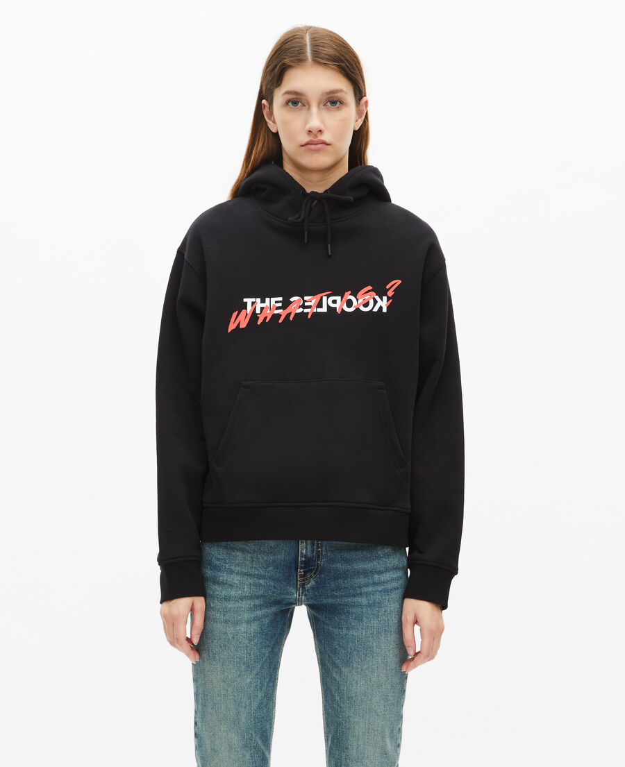 The Kooples FEMME BLACK sweatshirt à capuche what is noir