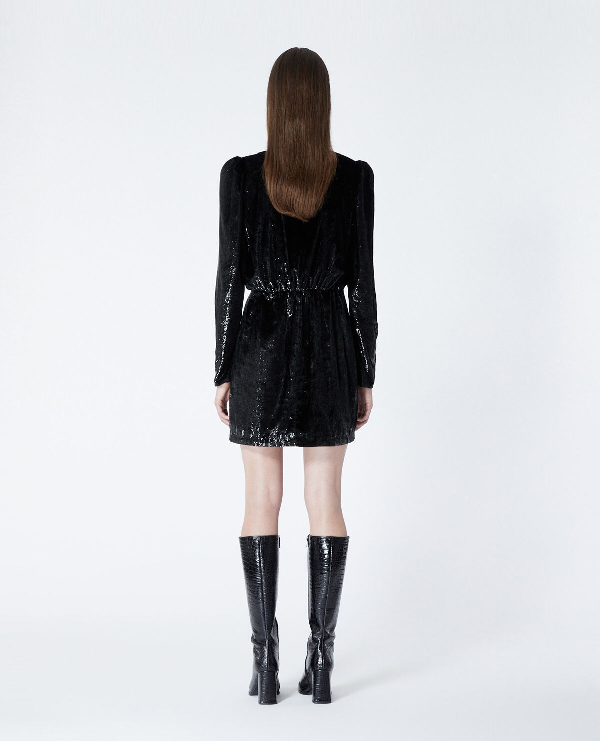 Robe portefeuille hotsell noire zara