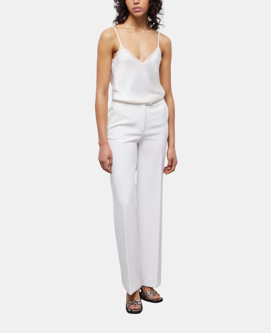 The Kooples F ECRU white camisole