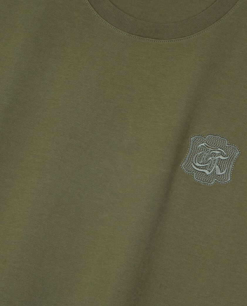 The Kooples MEN FORET t-shirt with the kooples khaki crest