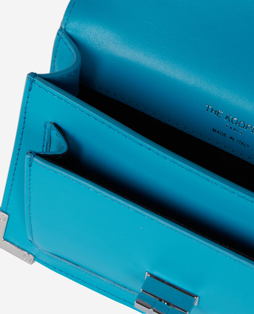 The Kooples WOMEN BLUE emily new nano bag in blue leather