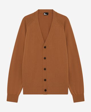 The Kooples HOMME CAMEL cardigan en laine camel