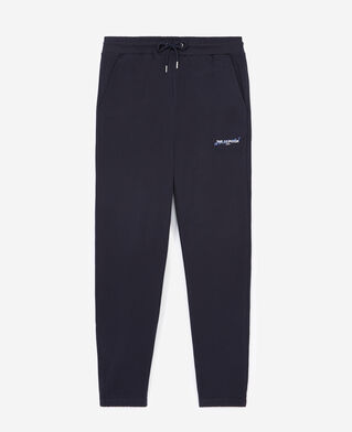 The Kooples MEN NAVY navy jogging suit with print what is