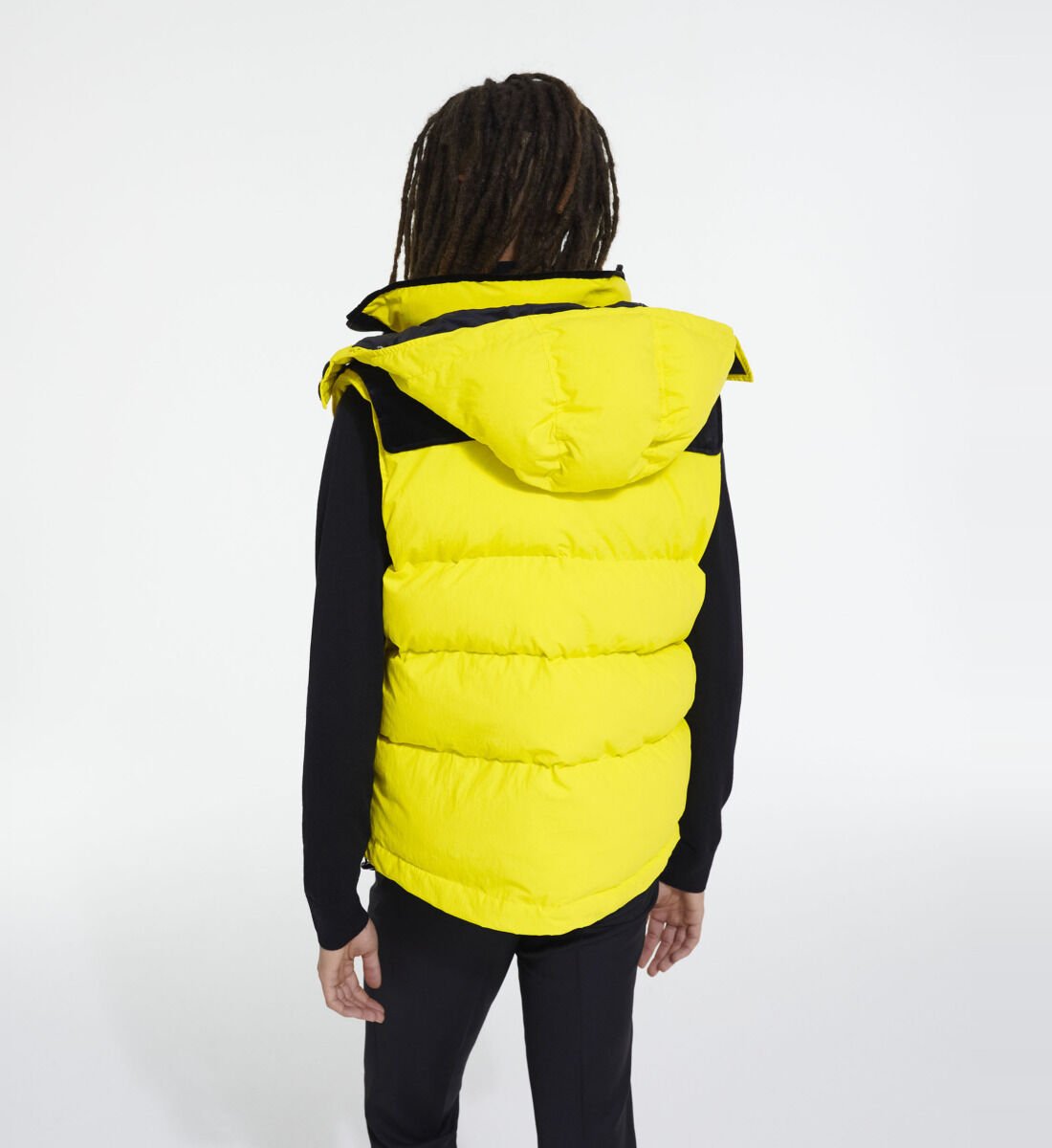 Sleeveless puffer jacket with hood cheap