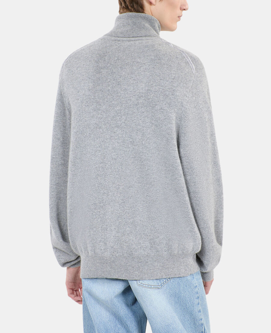 The Kooples HOMBRE MIDDLE GREY MEL jersey cachemira gris