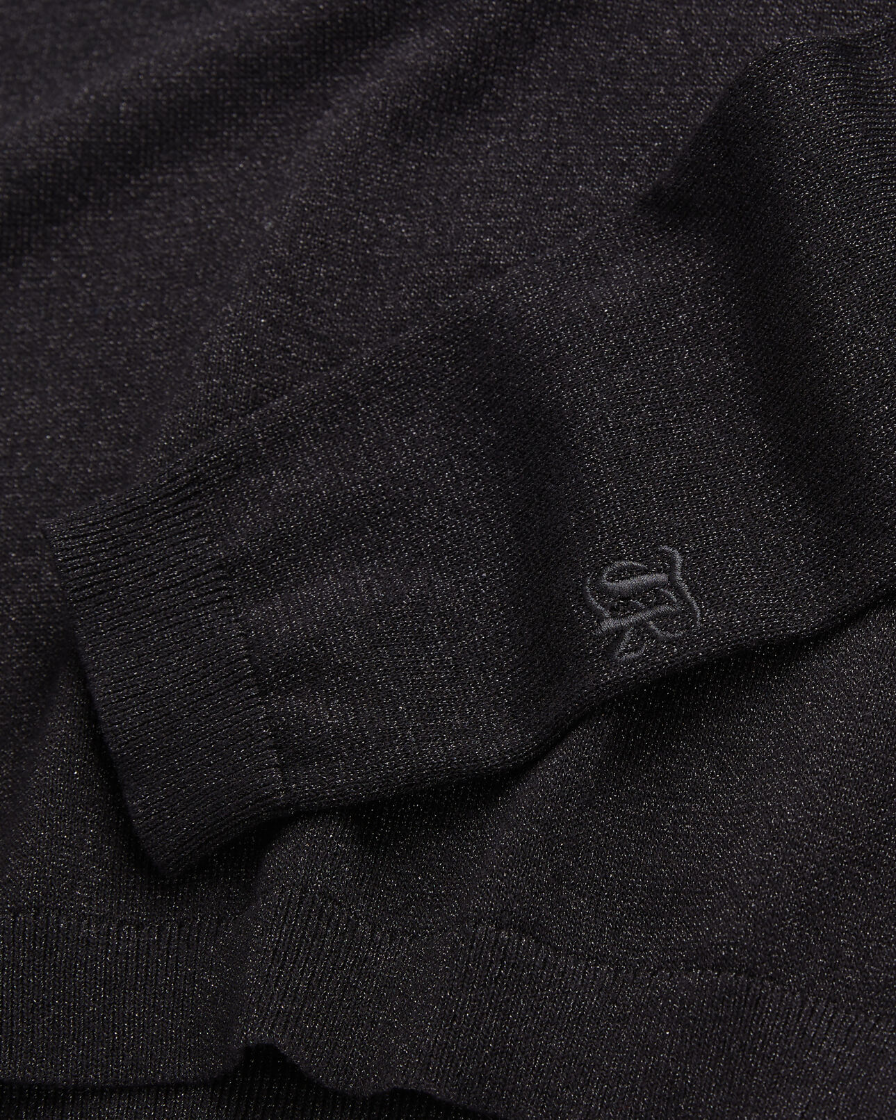 The Kooples WOMEN BLACK black glitter effect sweater