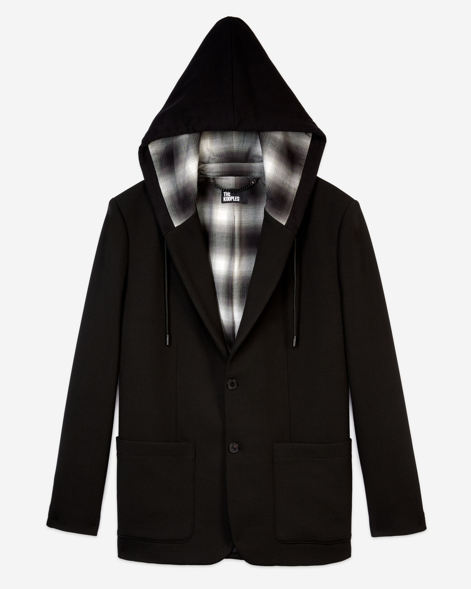 Schwarze Jacke mit Kapuze, BLACK, hi-res image number null