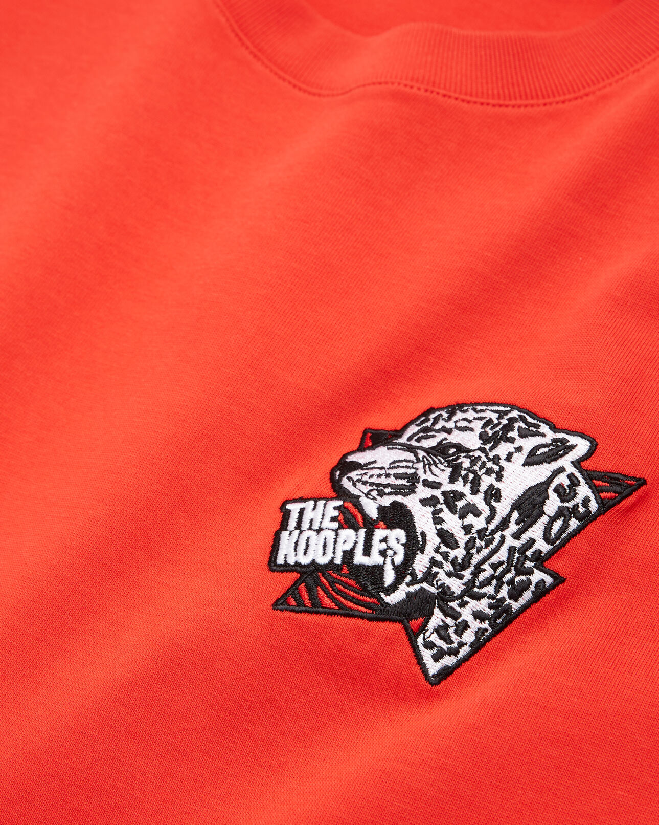 The Kooples MEN RED red tiger screen print t-shirt