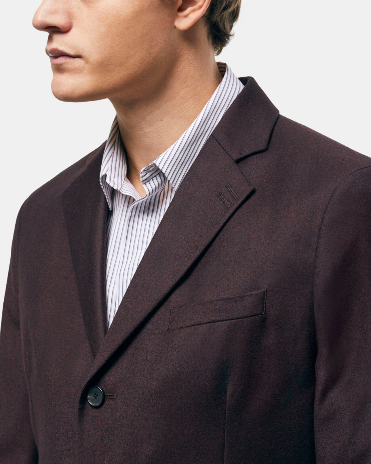The Kooples MEN BURGUNDY red wool suit jacket