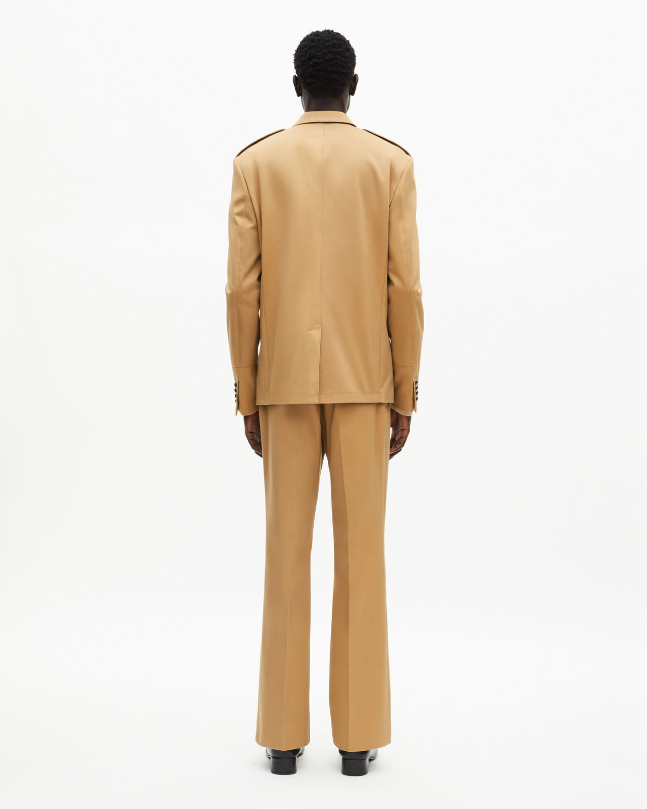 The Kooples MEN CAMEL camel cotton single-breasted jacket