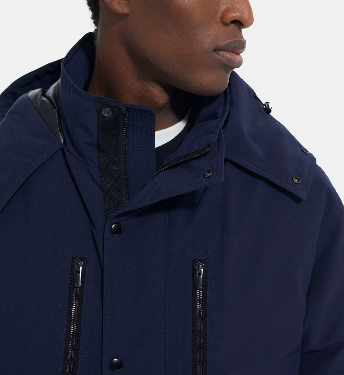 Mens blue hotsell parka coat