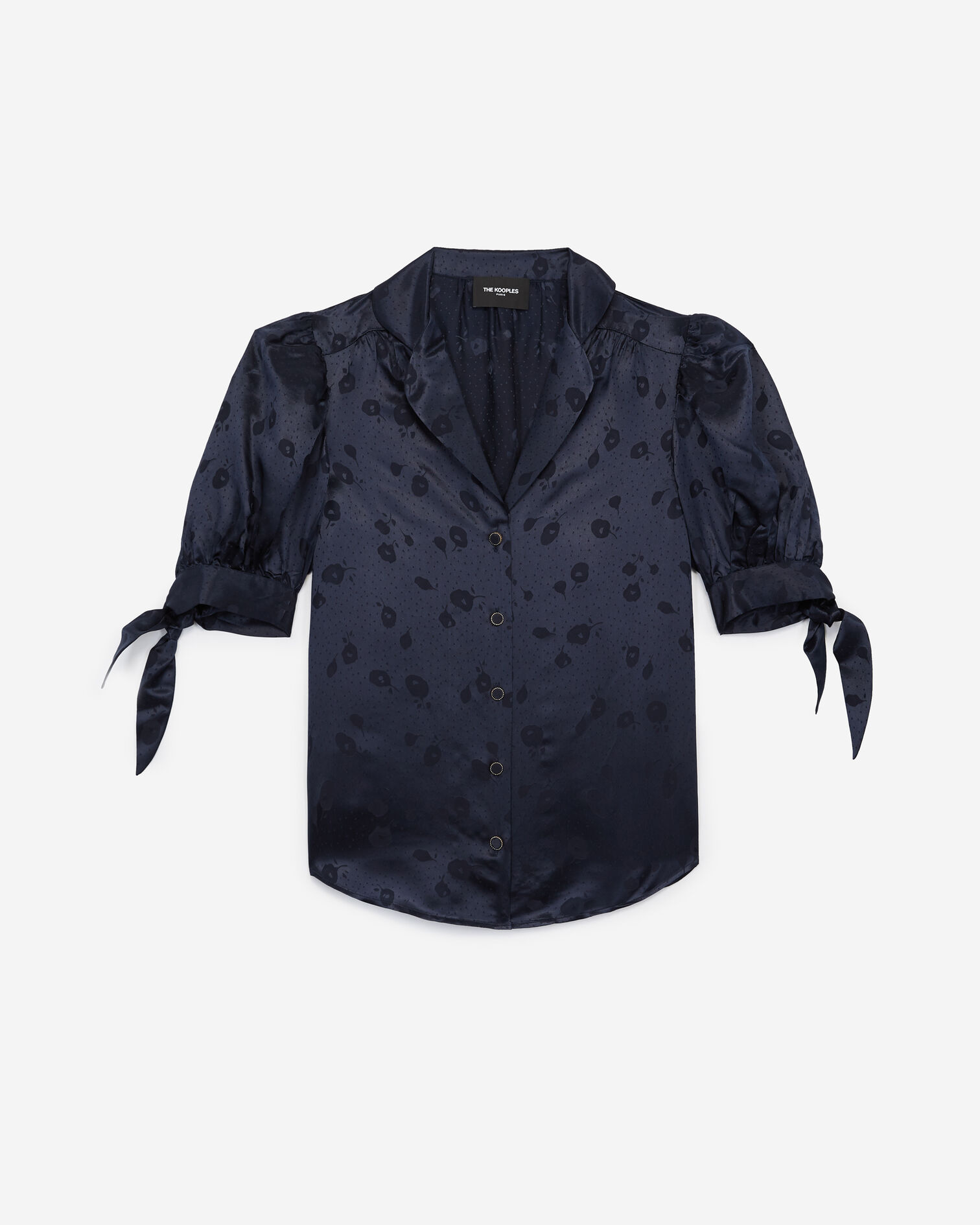 Marineblaues elegantes Hemd mit Knöpfen, NAVY, hi-res image number null