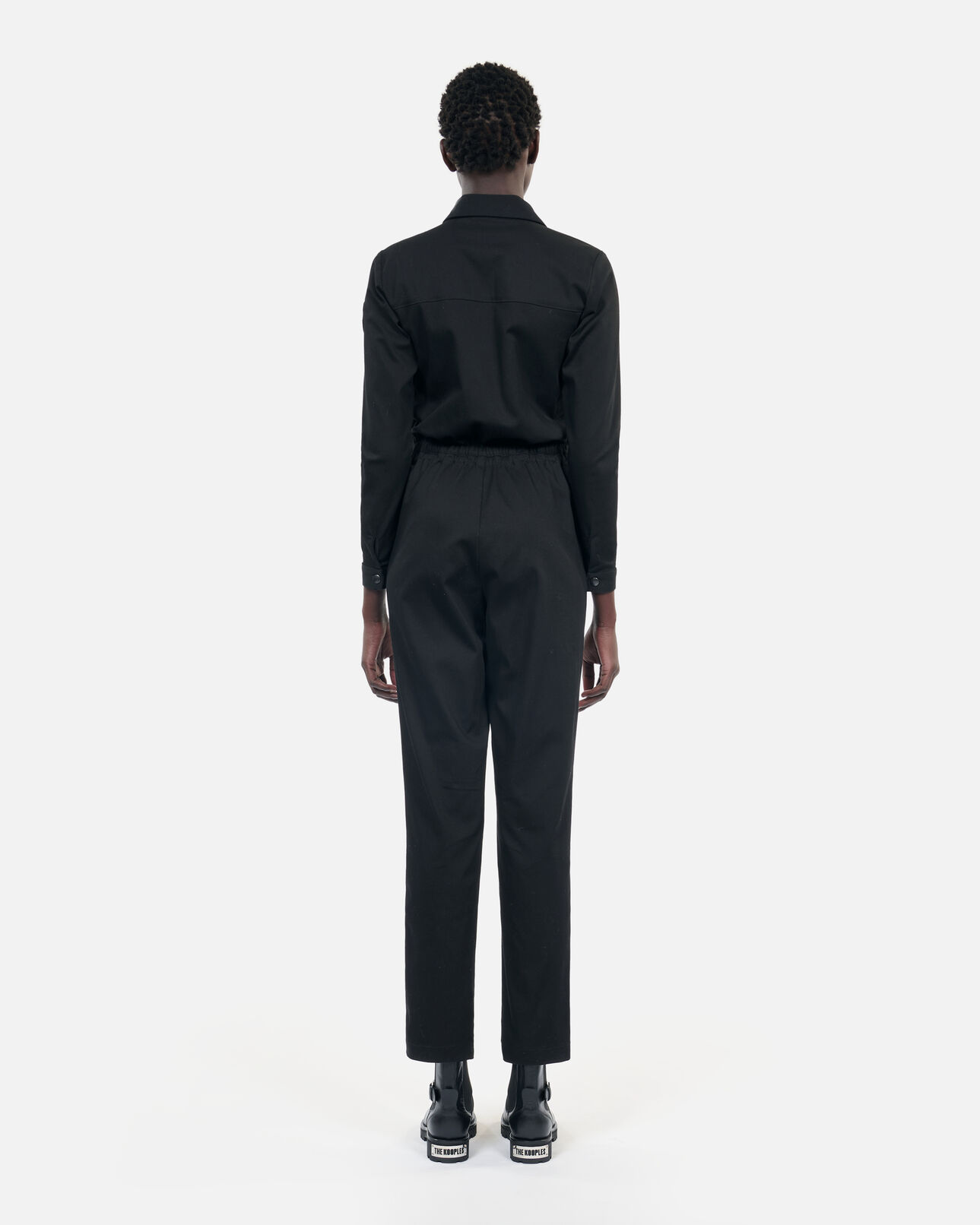 The Kooples FEMME BLACK combinaison the kooples x carolina ritzler noire en coton