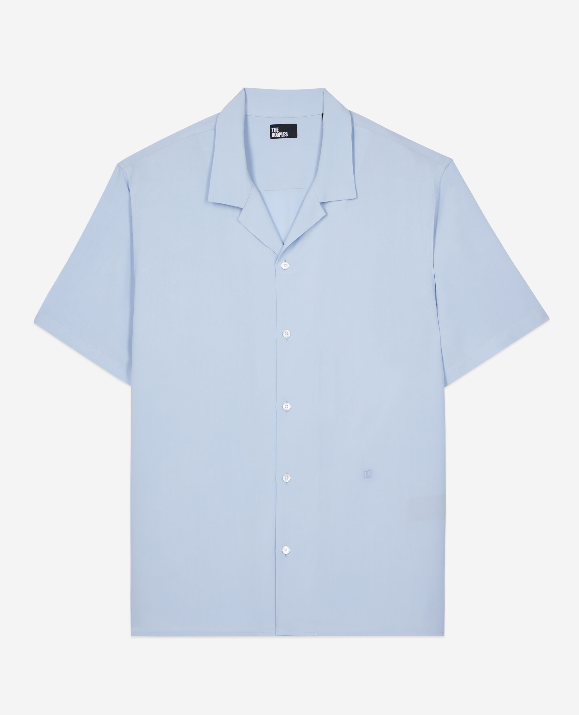 Sky blue short-sleeved shirt, LAVENDER, hi-res image number null