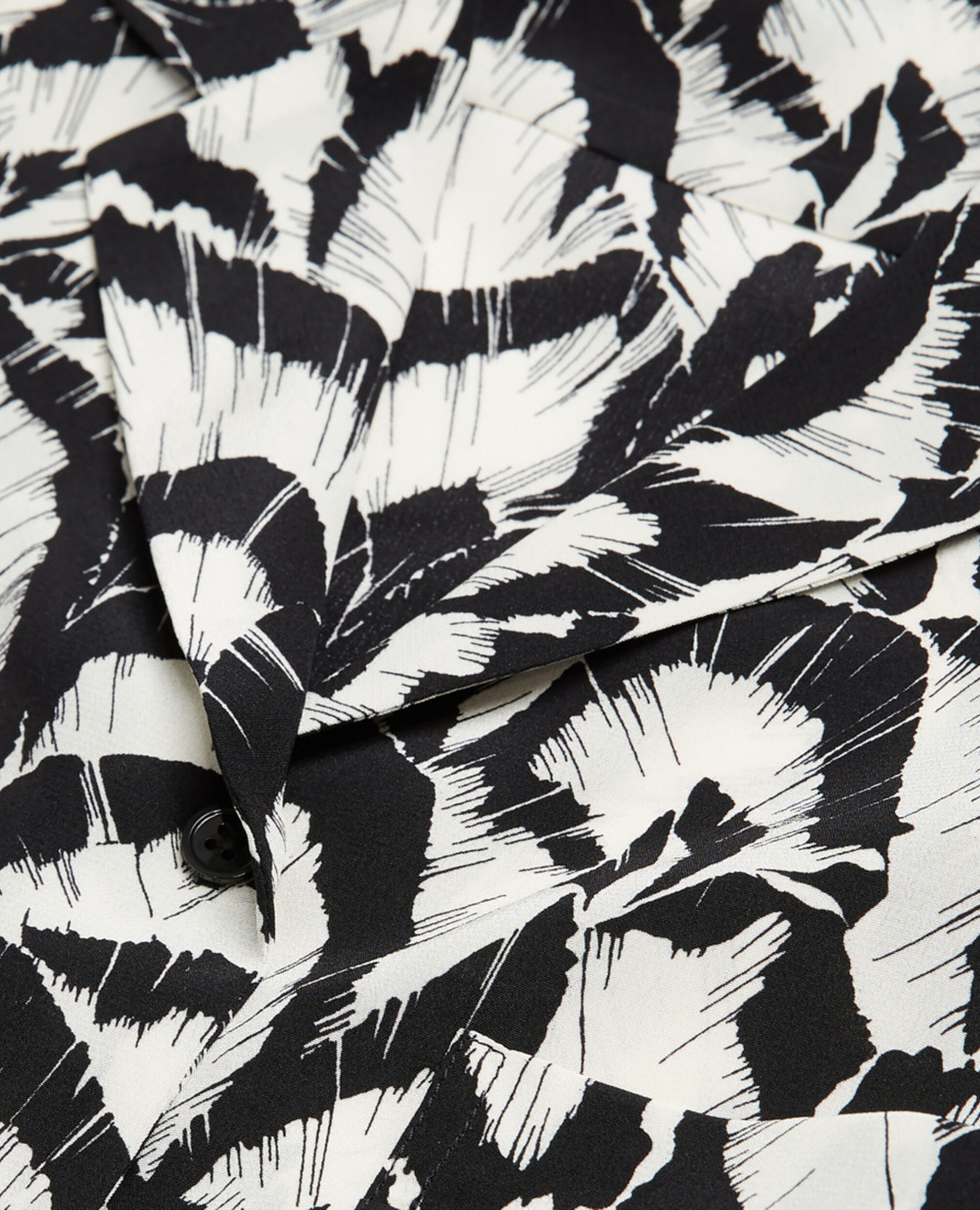 Chemise en soie imprimée, OFF WHITE / BLACK, hi-res image number null