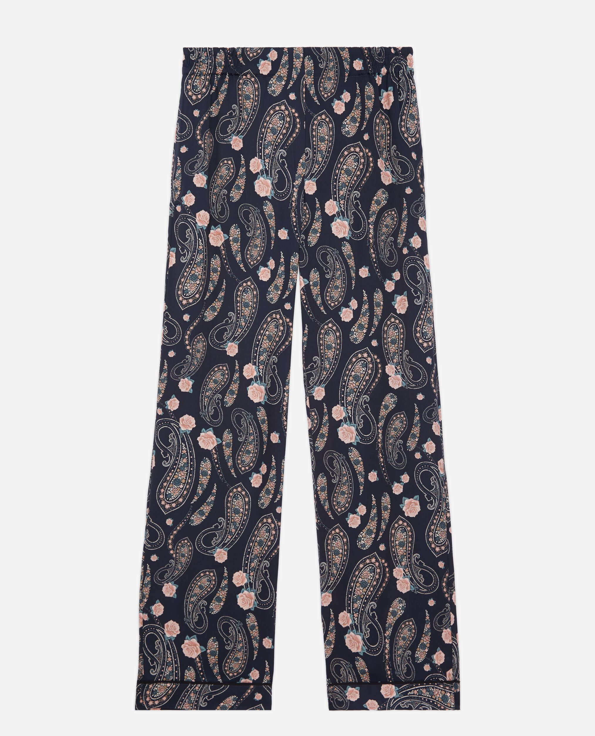 Printed trousers, BLACK / PINK, hi-res image number null