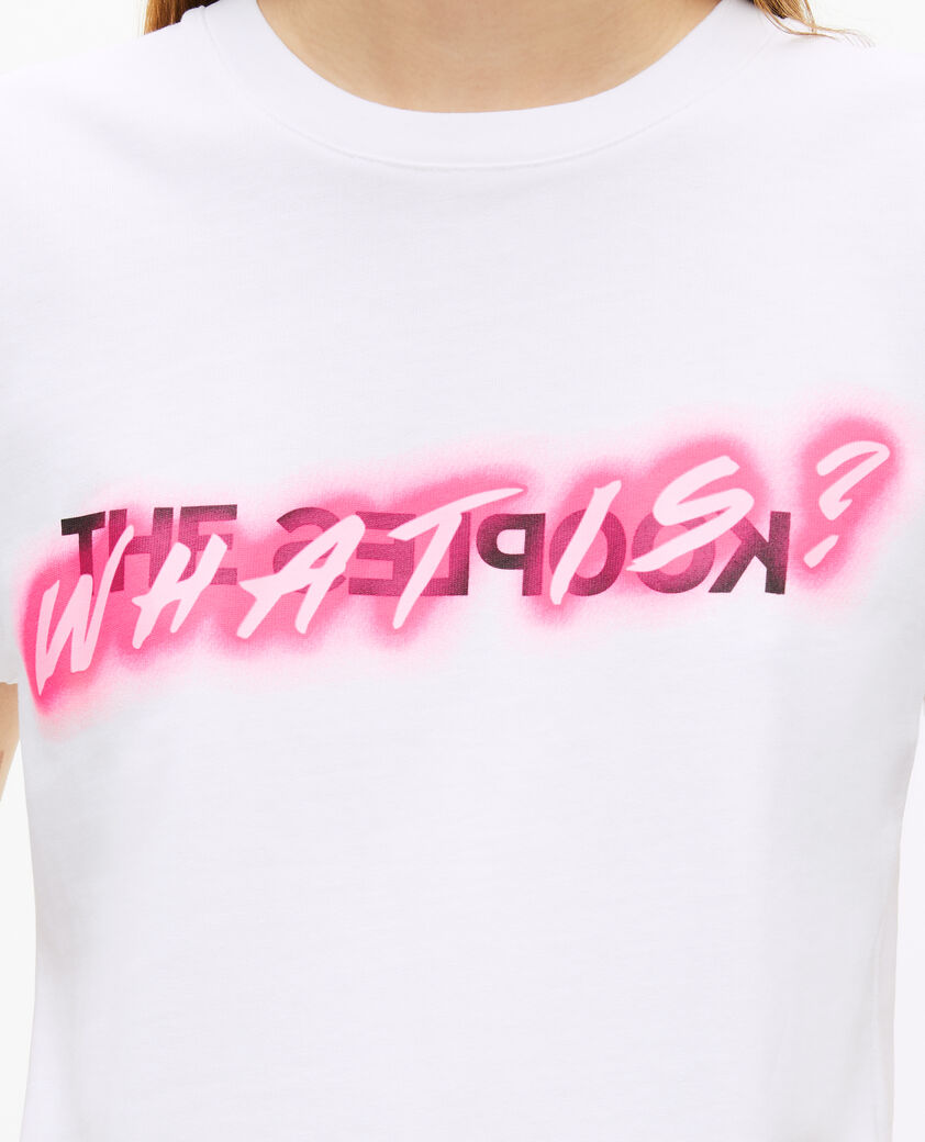 The Kooples DAMEN WHITE t-shirt what is neon weiß