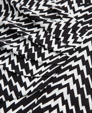 The Kooples FEMME BLACK WHITE jupe courte drap&eacute;e noire