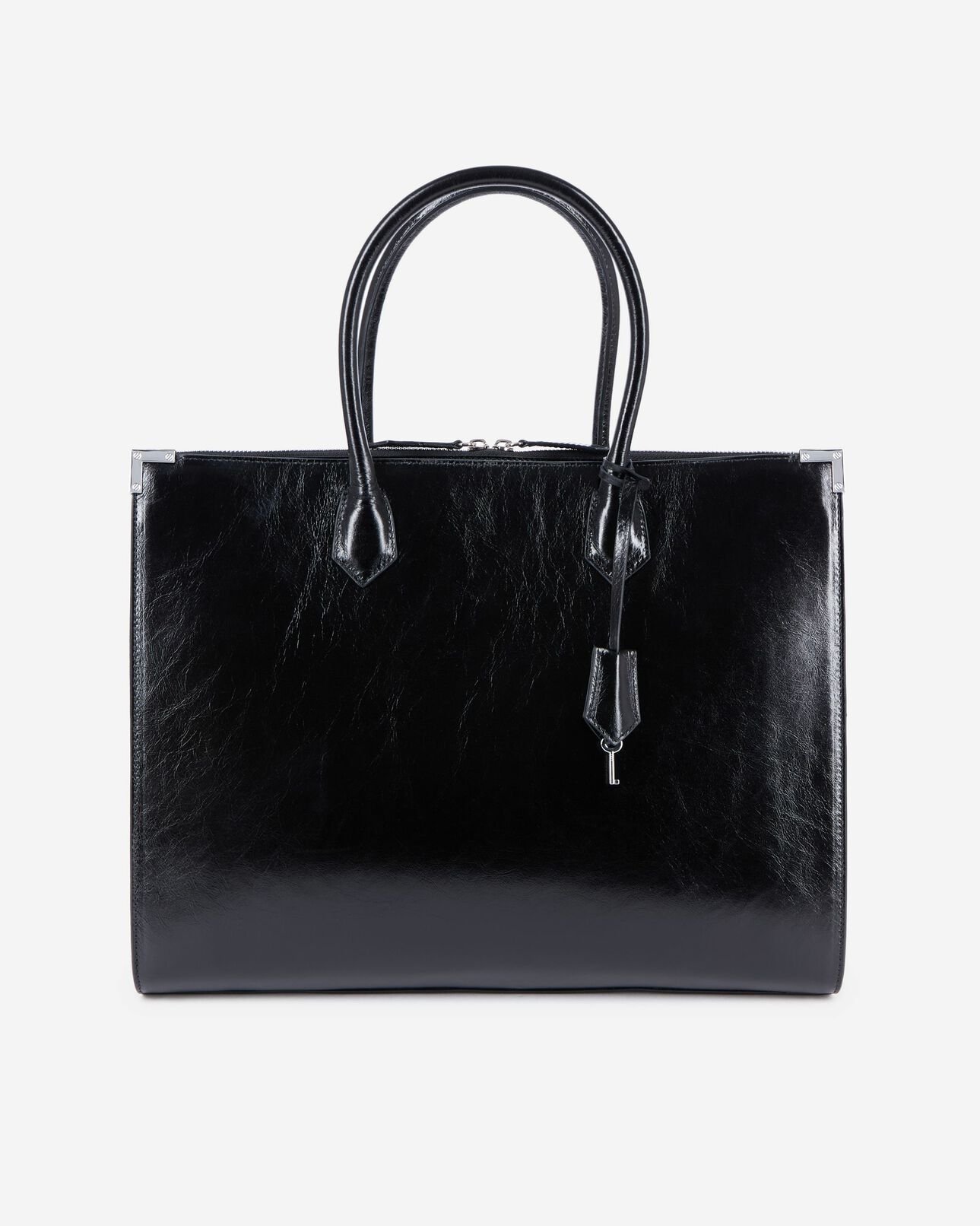 The Kooples FEMME BLACK sac ming xl en cuir noir