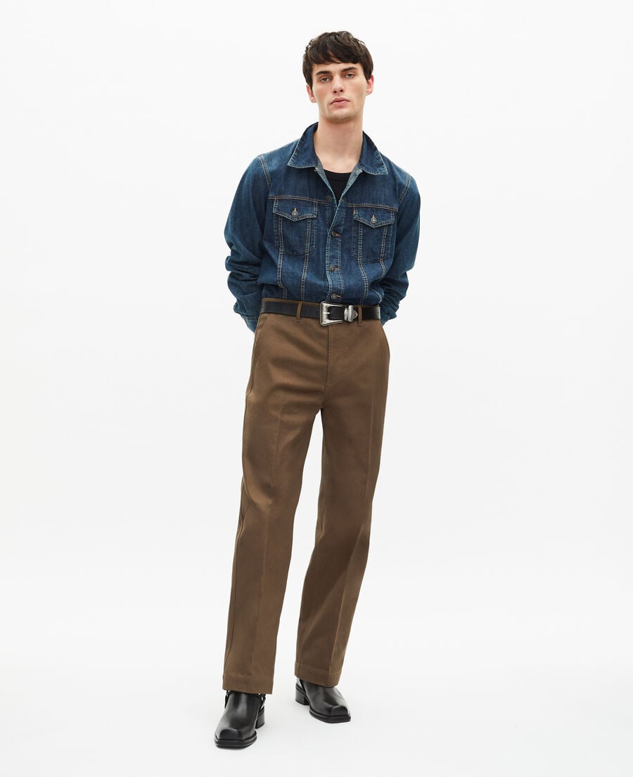 The Kooples UNISEX BLACK schwarzer breiter ledergürtel