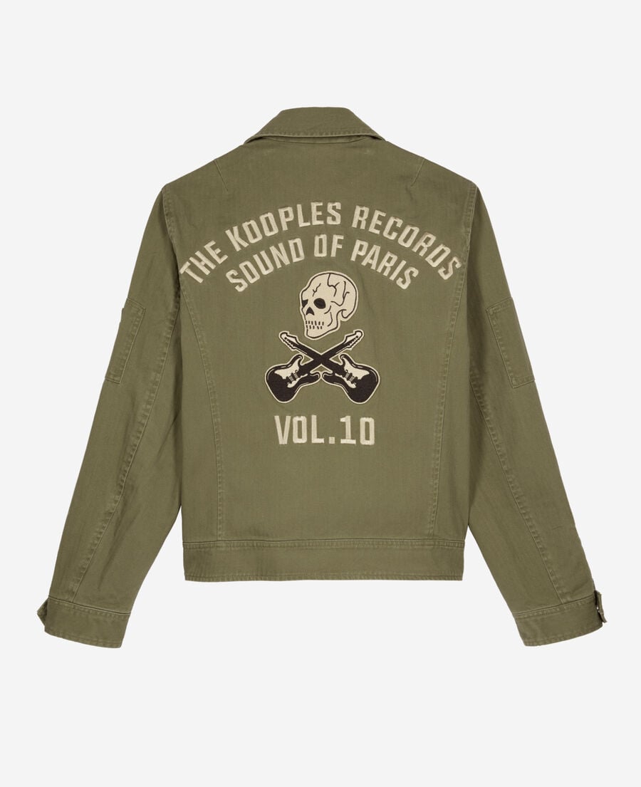 The Kooples HOMME KAKI blouson style officier kaki
