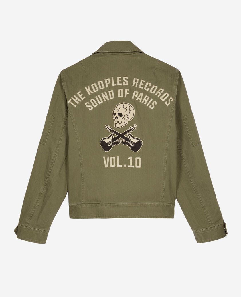 The Kooples HERREN KAKI jacke im offiziersstil khaki