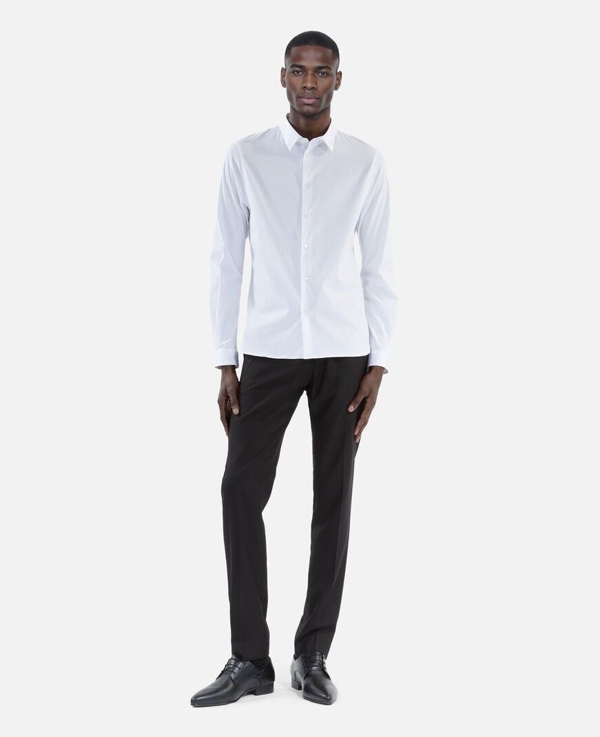 The Kooples MEN WHITE formal white poplin shirt