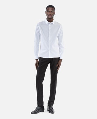 The Kooples MEN WHITE formal white poplin shirt