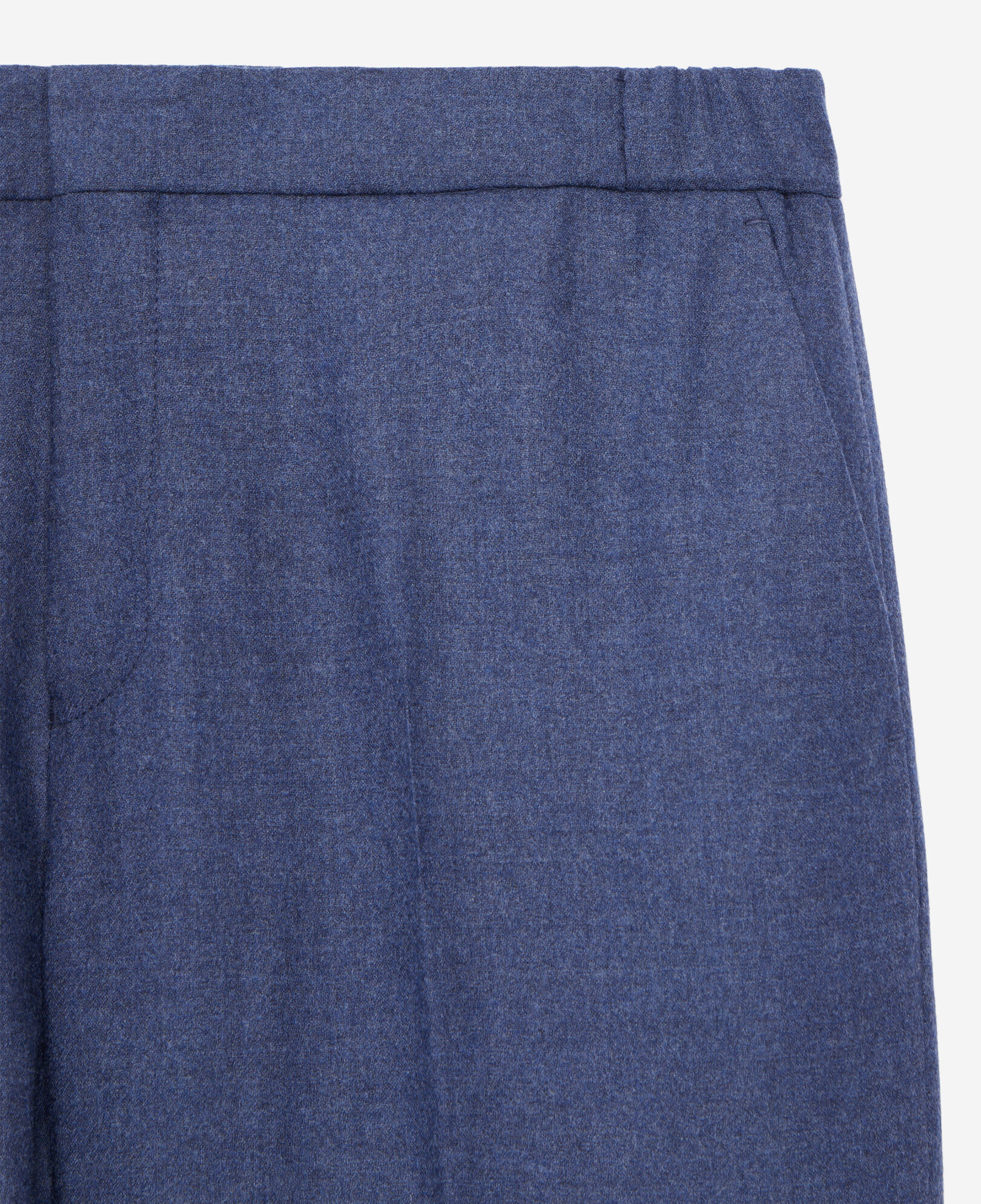 The Kooples HOMME BLUE pantalon bleu en flanelle