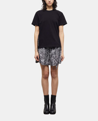 The Kooples F BLACK women's black screen print t-shirt