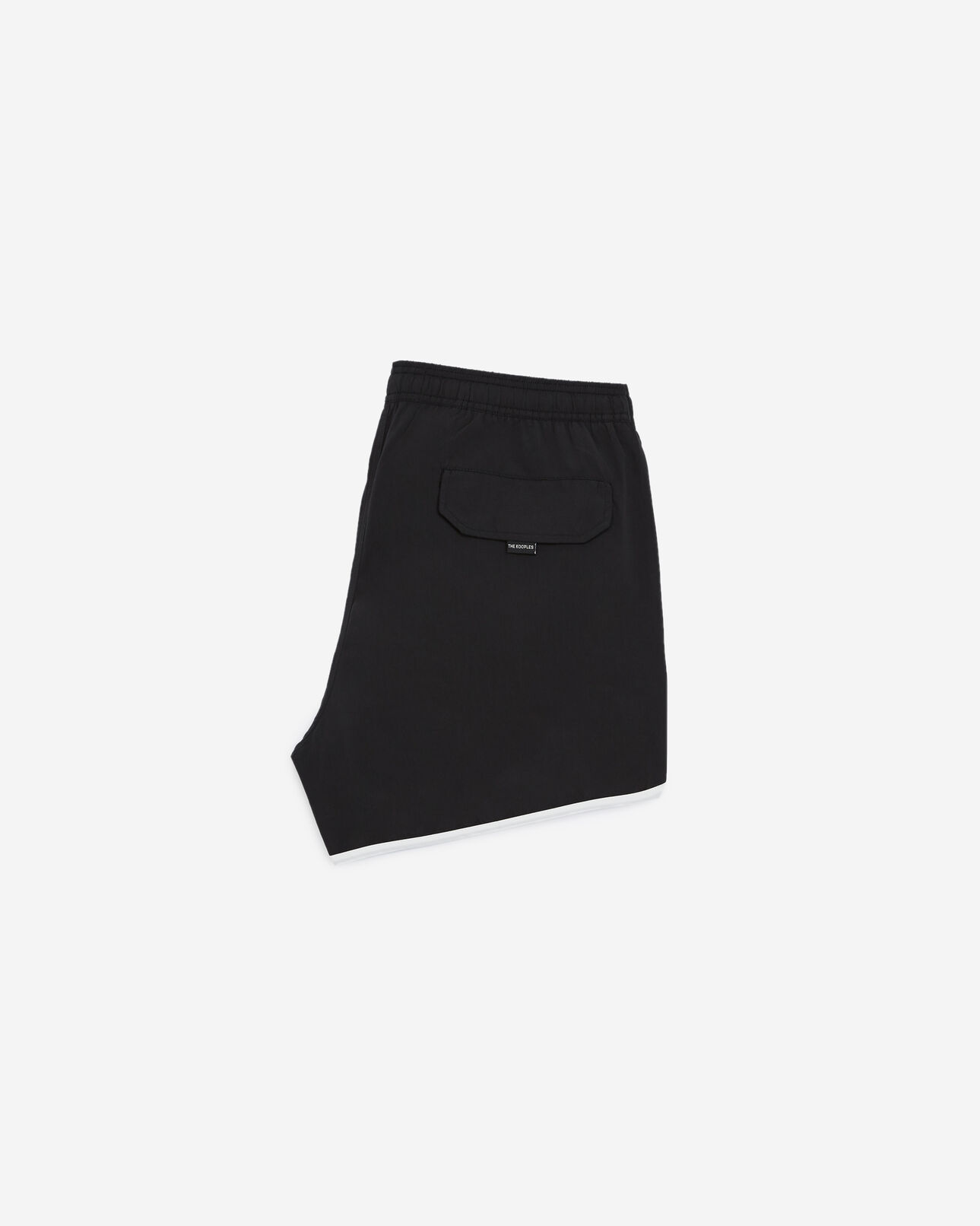 The Kooples HOMME BLACK maillot de bain noir à bandes blanches