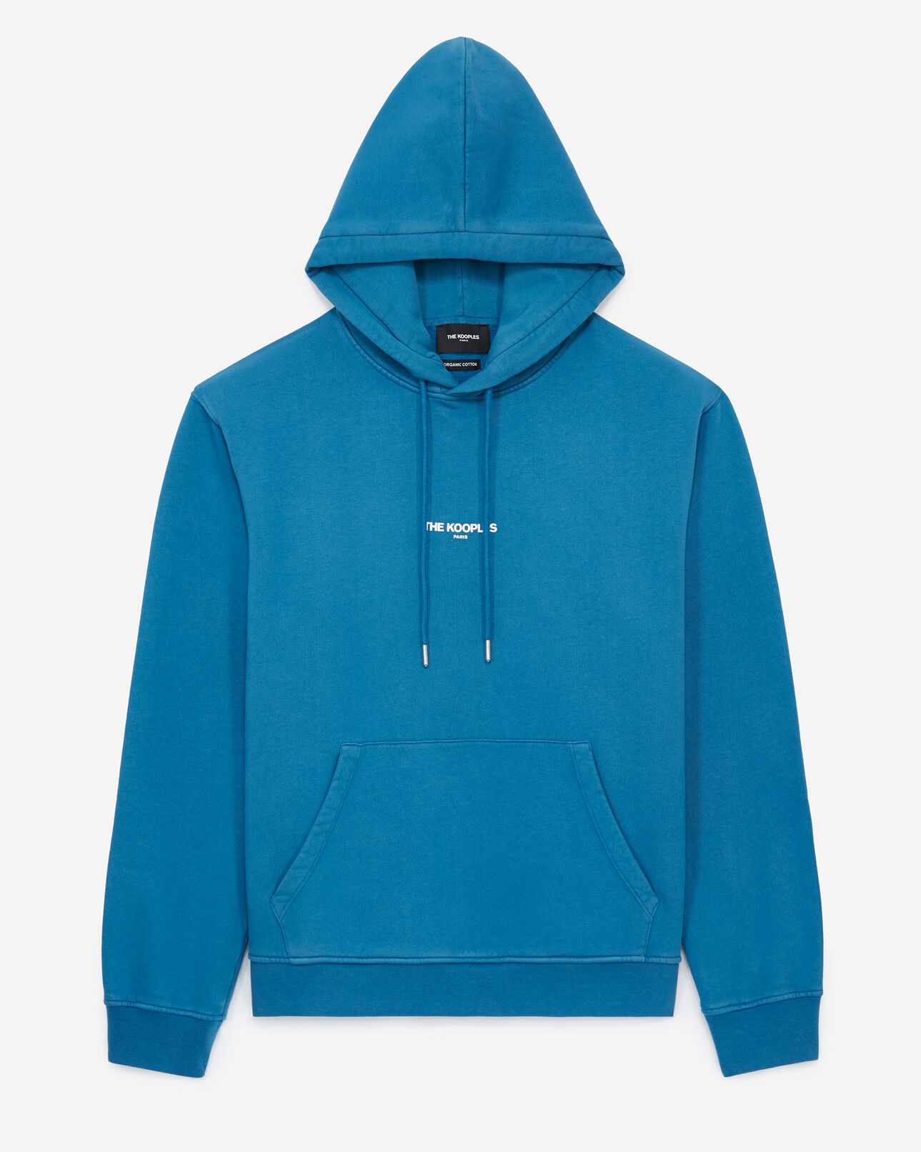 The Kooples HOMME DARK BLUE sweat capuche bleu logo